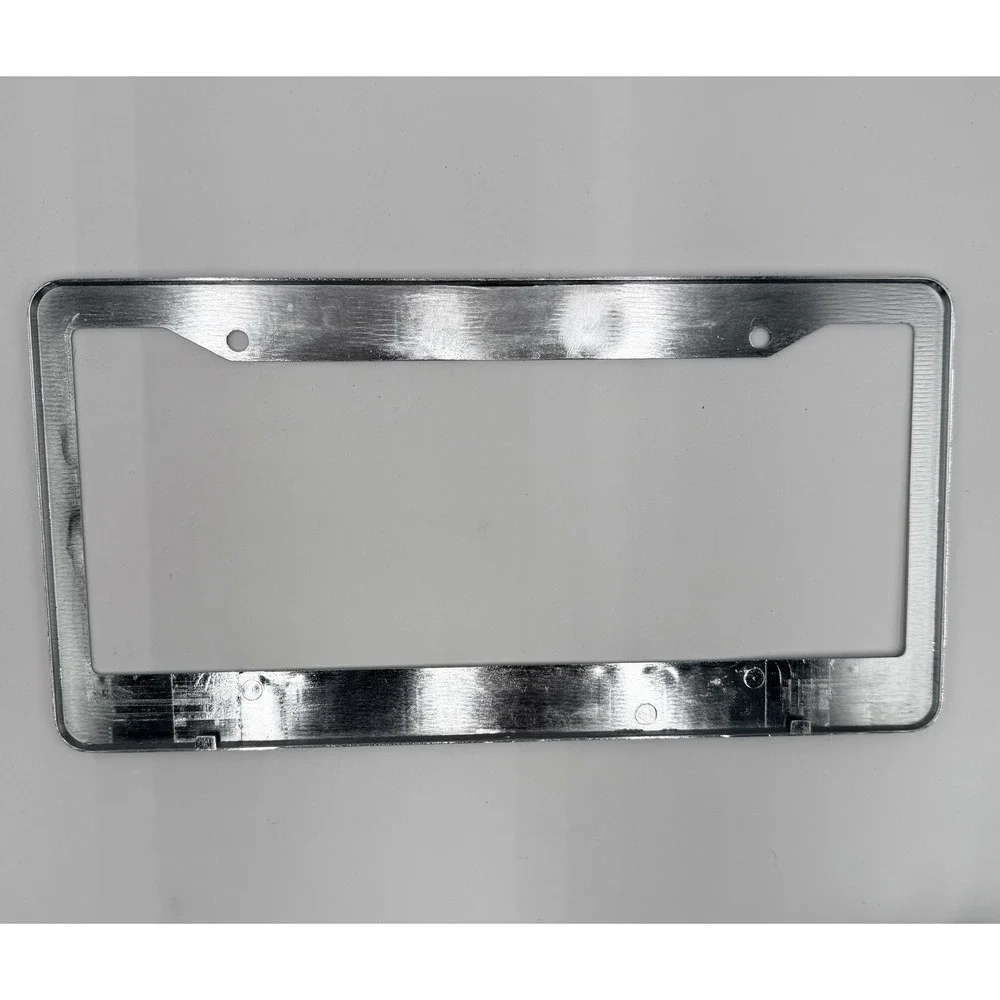 HIC LIFESTYLE License Plate Frame Enjoy The Ride Chrome Silver Auto Car Truck